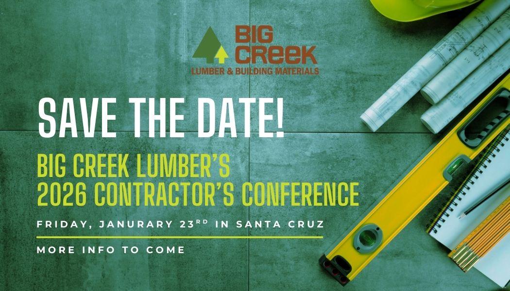 SAVE THE DATE FOR CONTRACTOR CONFERENCE WITH PLANS AND A LEVEL