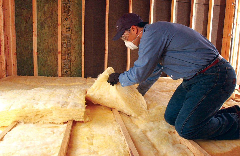 Framed interior roof with insulation.