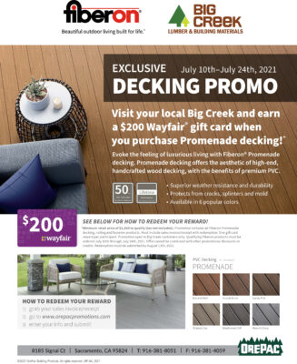 Decking Promotion Poster with a deck photo
